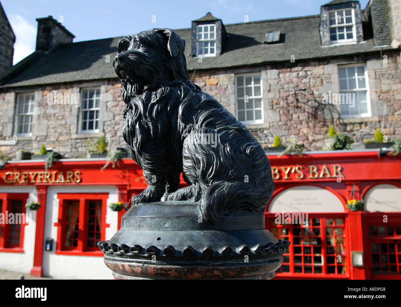 Greyfriars Bobby Skye Terrier Edinburgh Scotland UK Europe Stock Photo