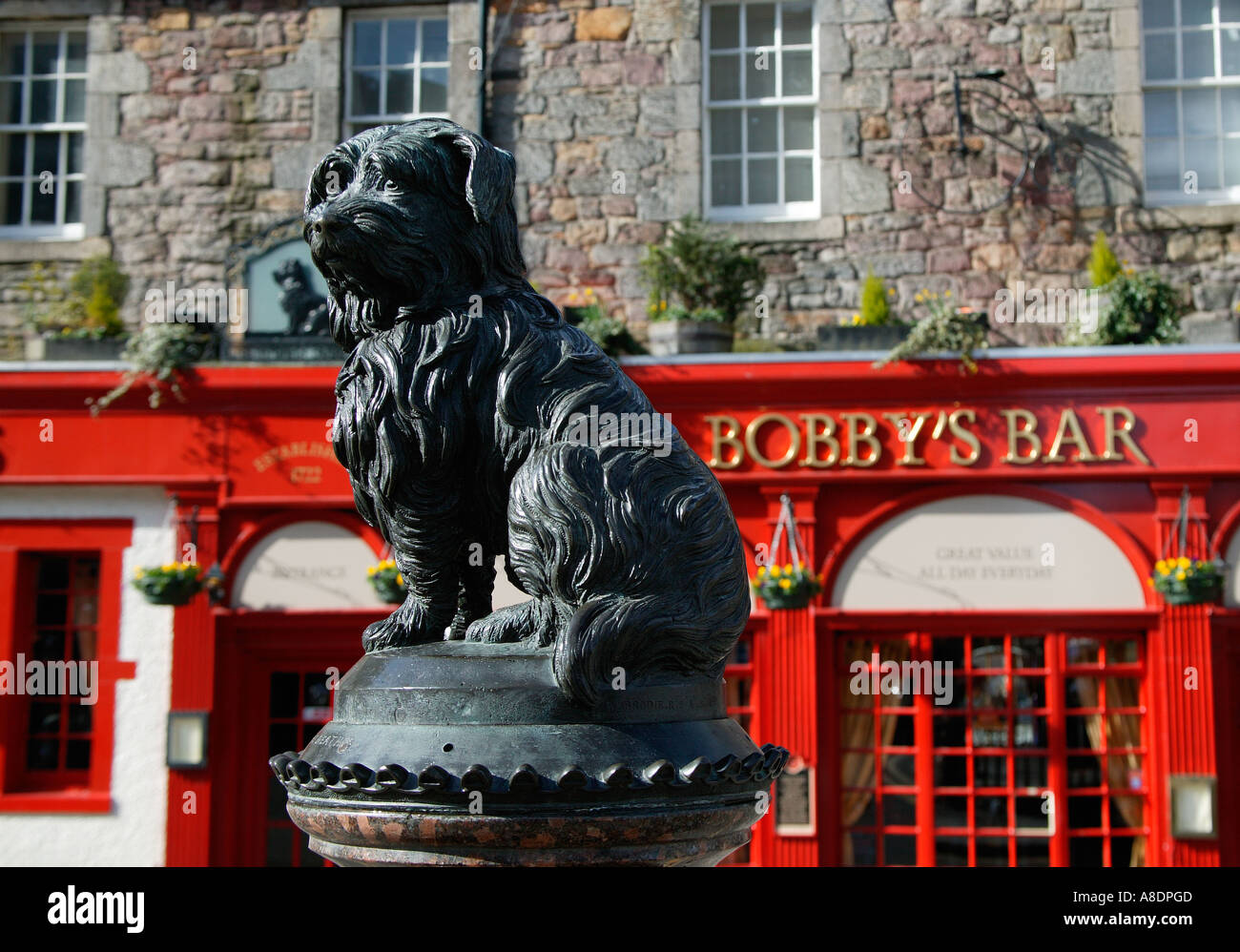 Greyfriars Bobby Skye Terrier Edinburgh Scotland UK Europe Stock Photo