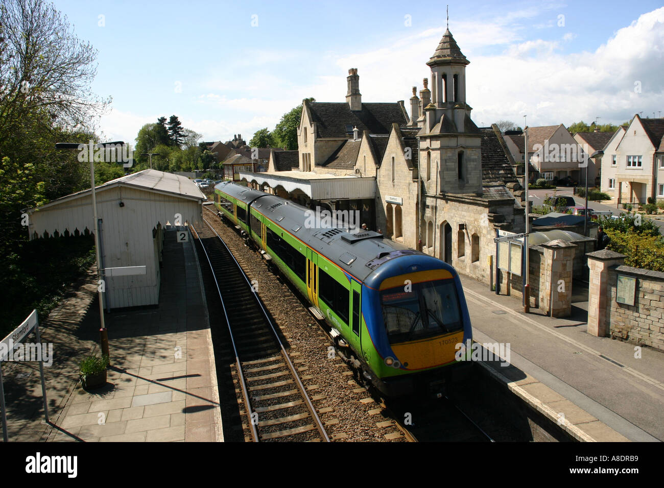 Central Railways Train at Stamford Railway Station Stock Photo Alamy