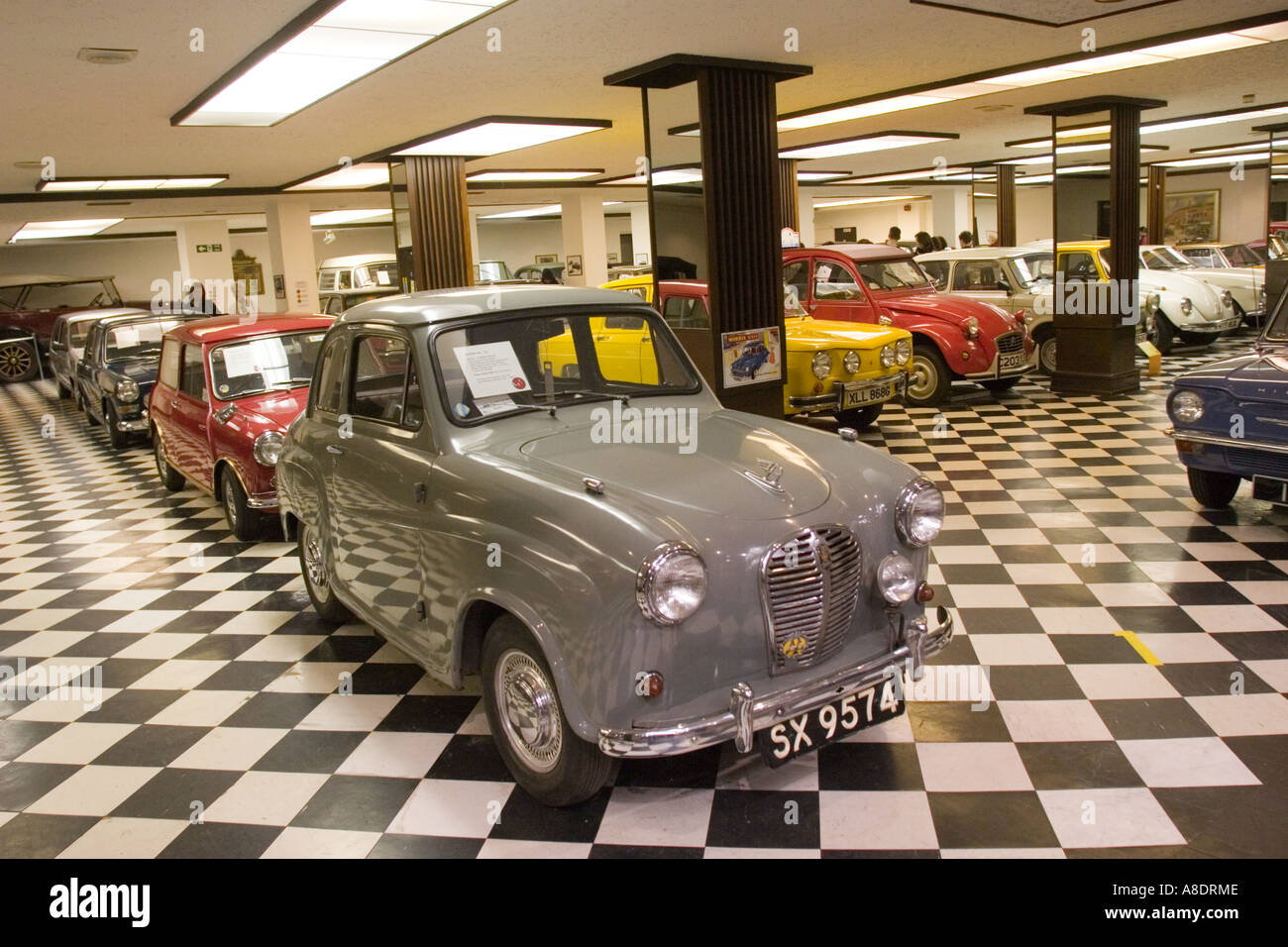 Cars in the Museum of Transport Glasgow Scotland Stock Photo Alamy