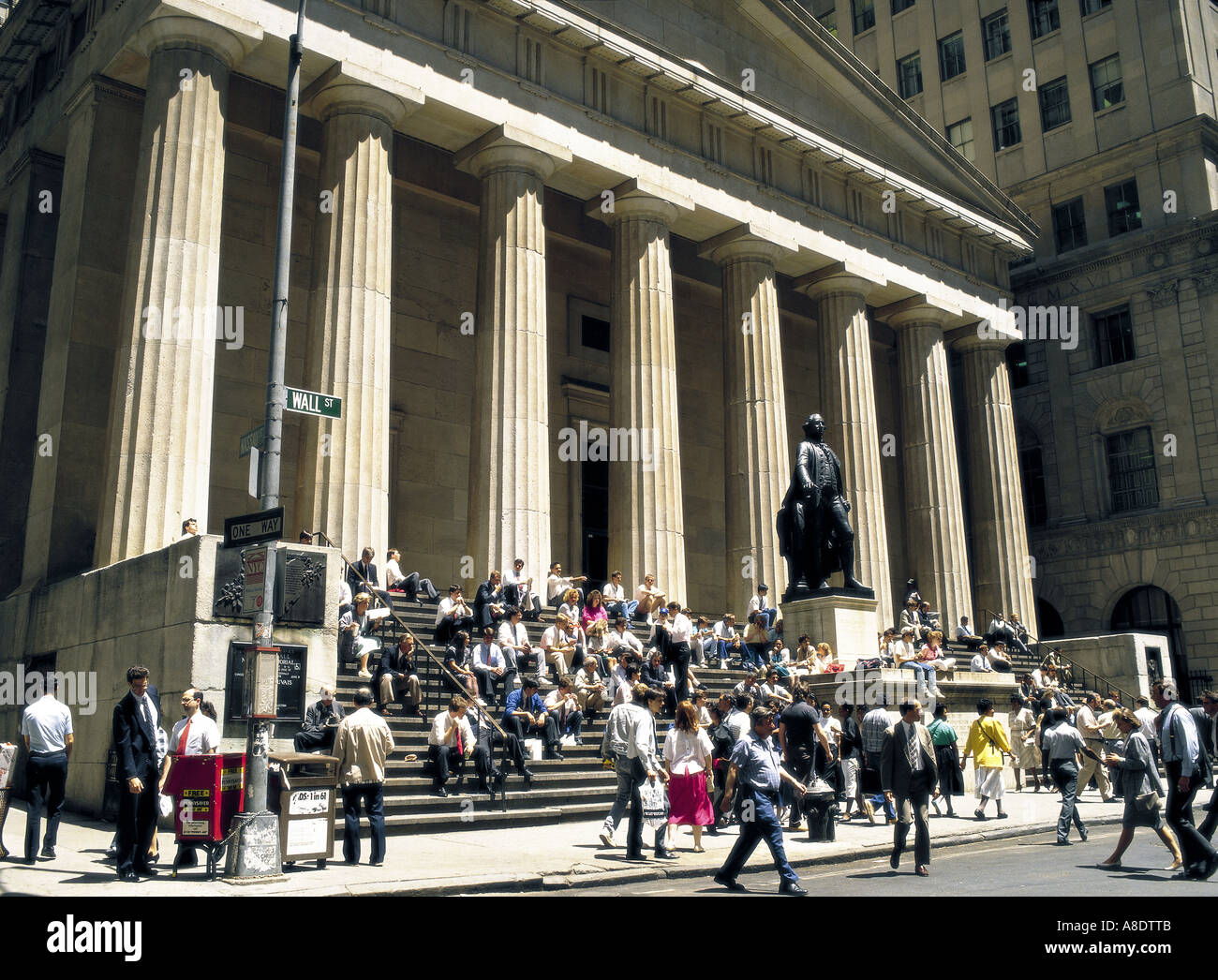 Federal Hall Wall Street, New York City NY USA Stock Photo Alamy