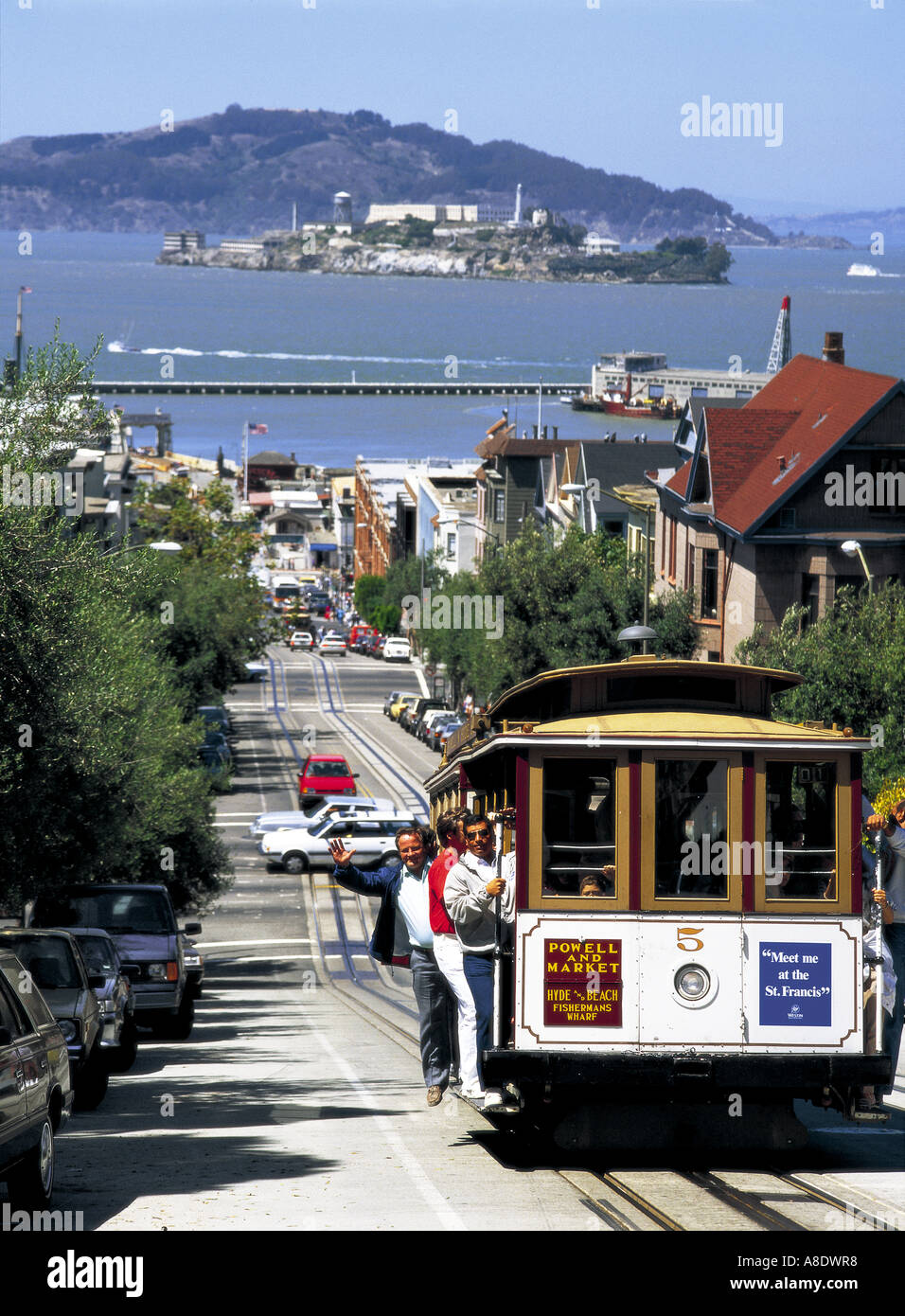 Cable car San Francisco California USA Stock Photo