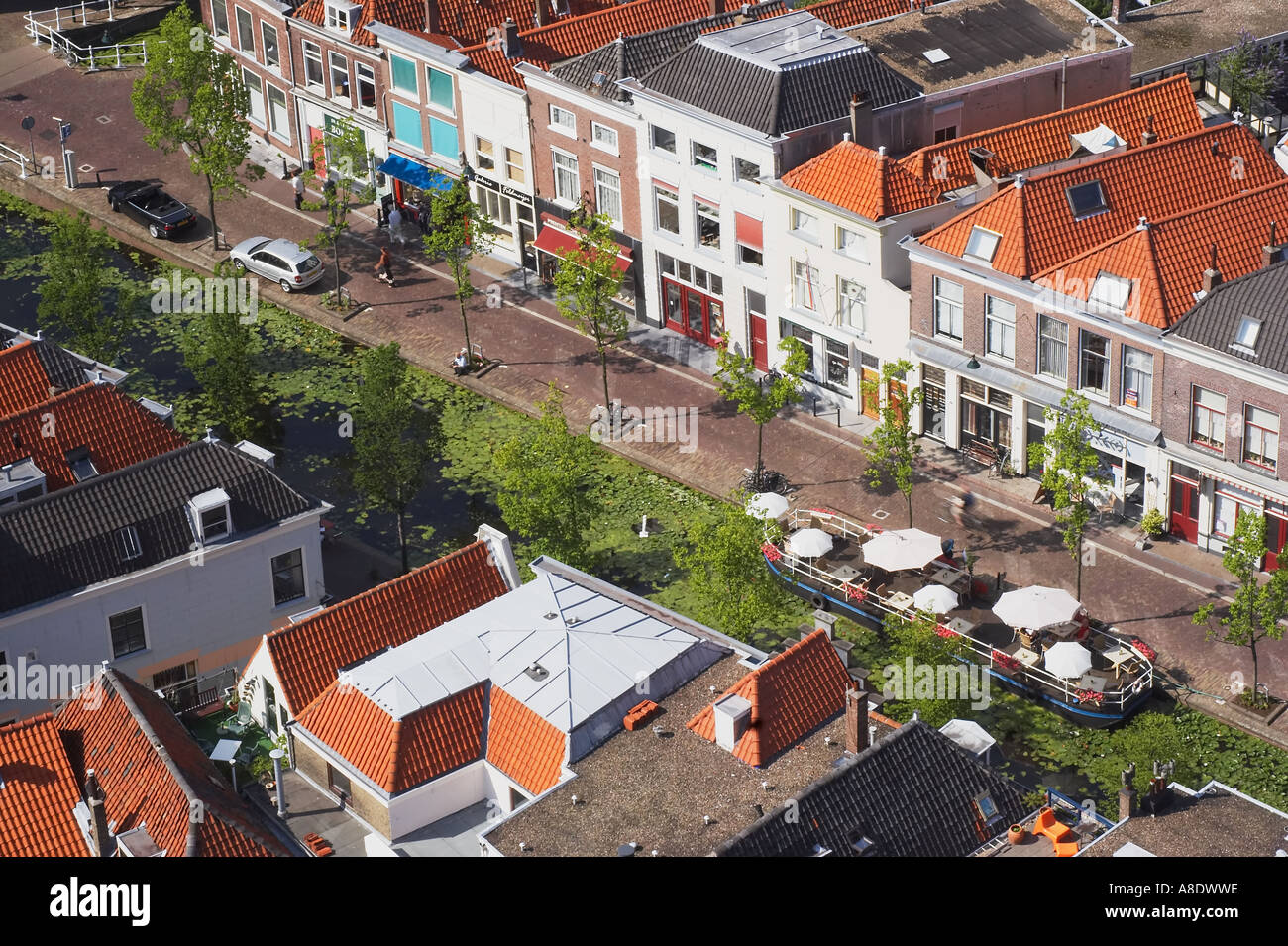 Canal boat birds eye view hi-res stock photography and images - Alamy