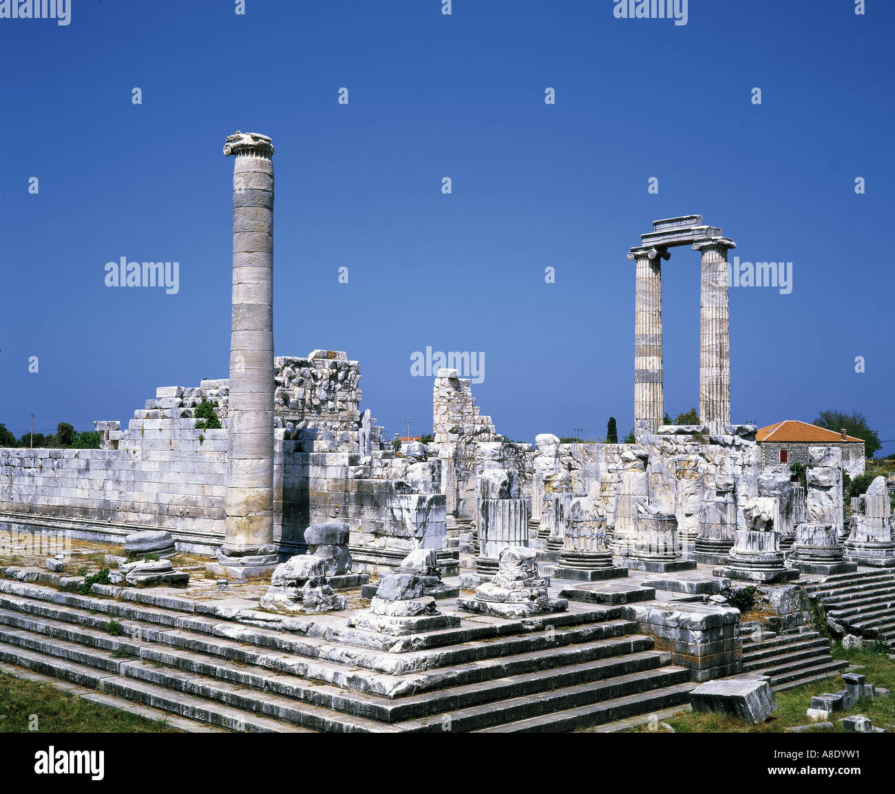 Temple Of Apollo At Ancient Didyma Turkey Stock Photo Alamy