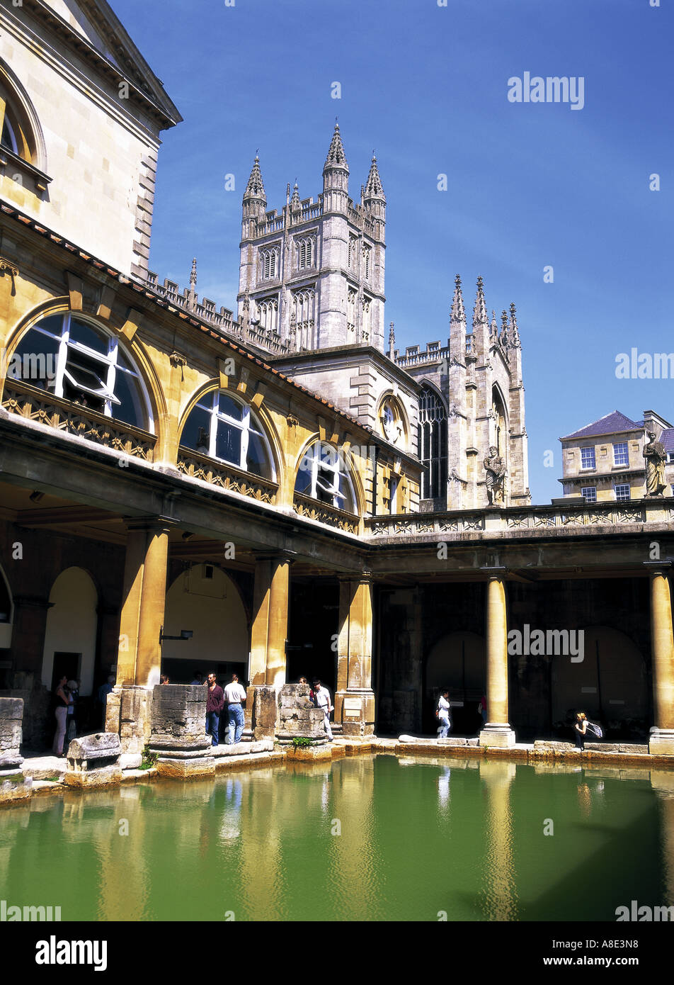 The Roman baths at Bath England Stock Photo Alamy