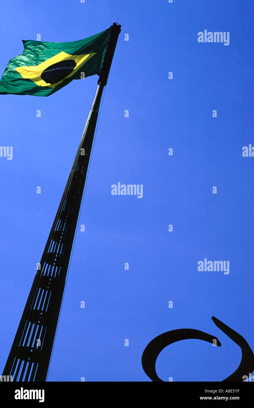 Brazil's Flag Stock Photo