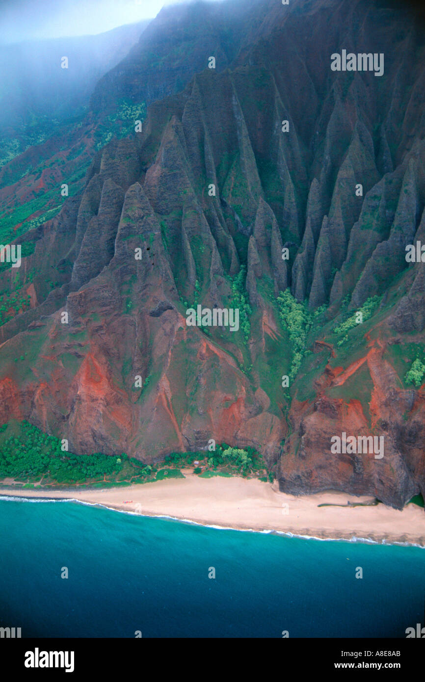 Hawaii kauai north shore aerial hi-res stock photography and images - Alamy