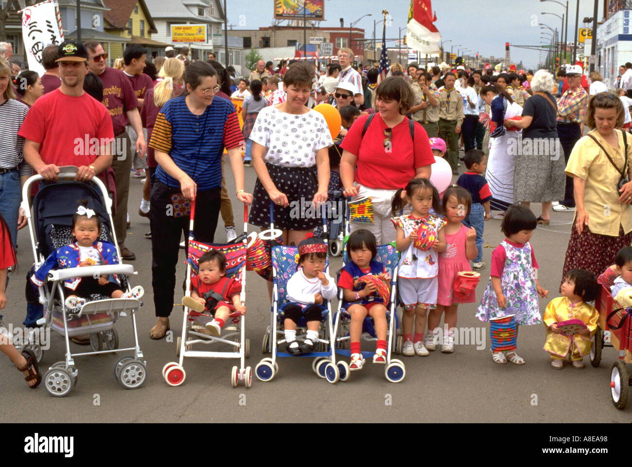 Adopted children with parents at the Asian American Festival age 30 and ...