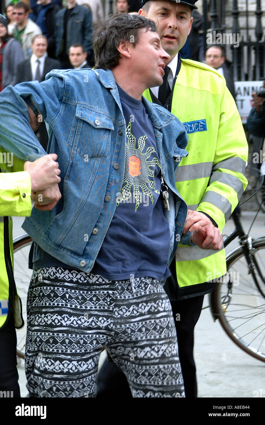 may day restraint restrain nicked busted arrested under arrest Stock ...