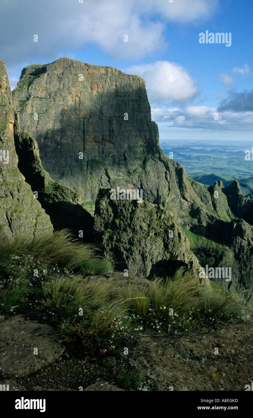 Sentinel Mountain in South Africa's Drakensberg Mountains Stock Photo