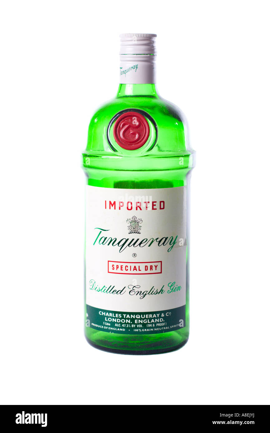 Bottle of Gin Stock Photo Alamy