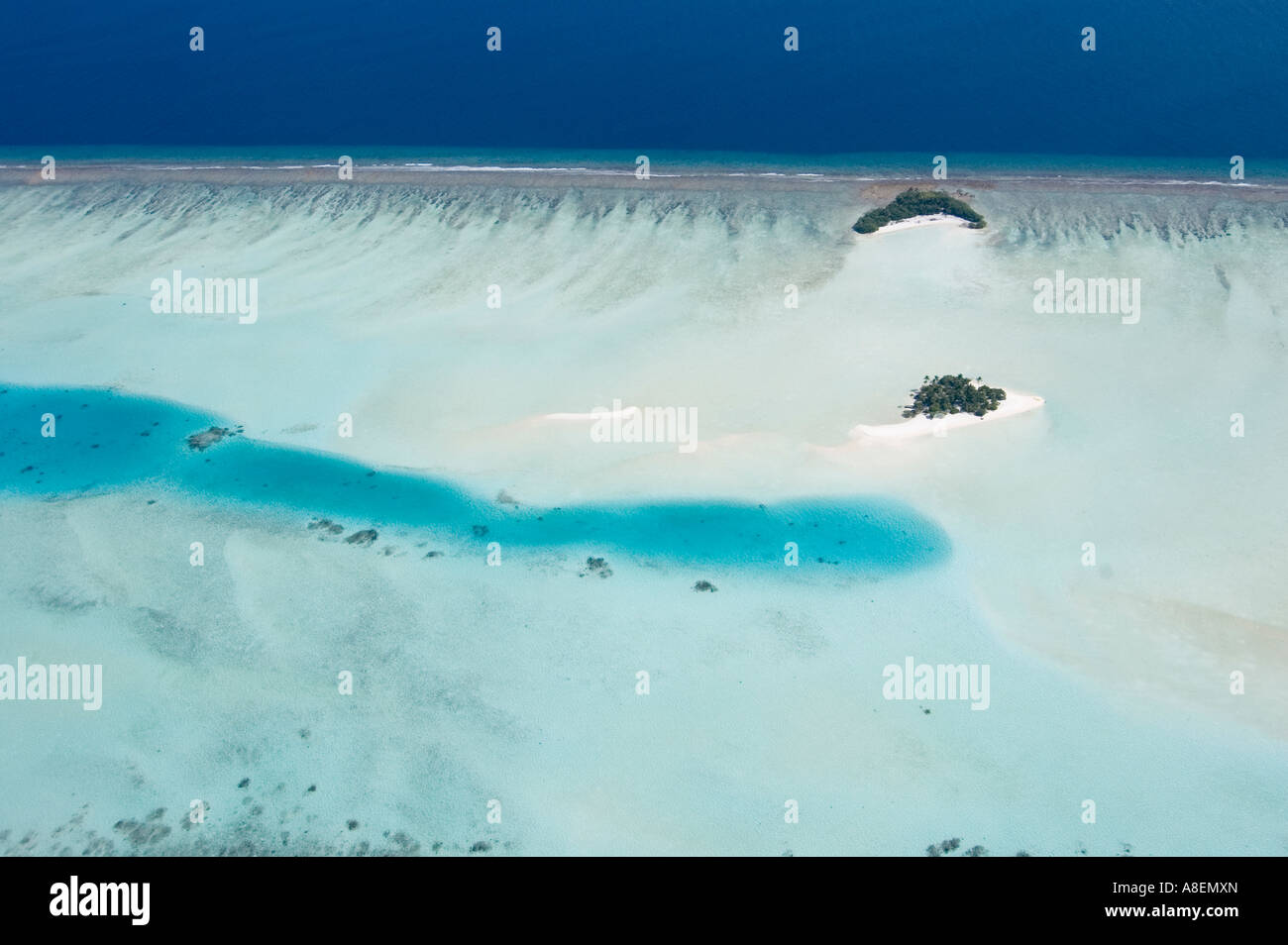 Aerial view of a tropical reef, Maldives, Indian ocean Stock Photo - Alamy