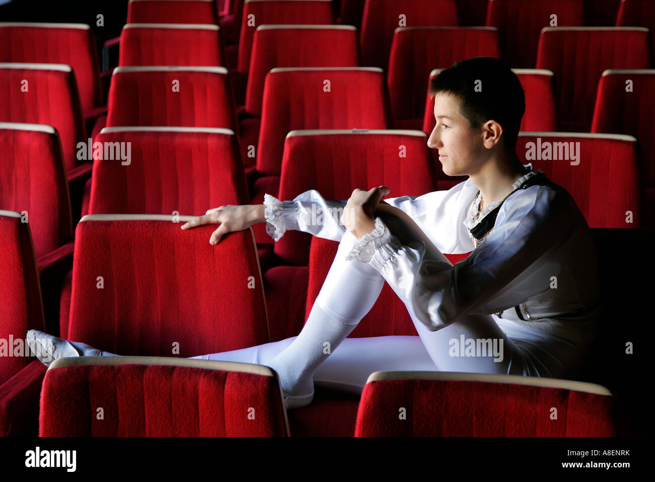 Boy ballet dancer actor Stock Photo