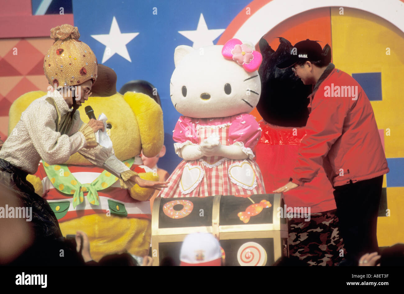 Hello Kitty On Stage Taiwan Republic of China Stock Photo