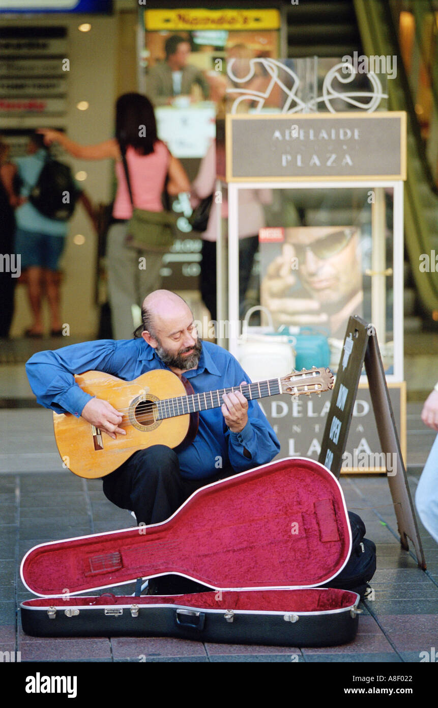 Busker on the Mall Stock Photo - Alamy