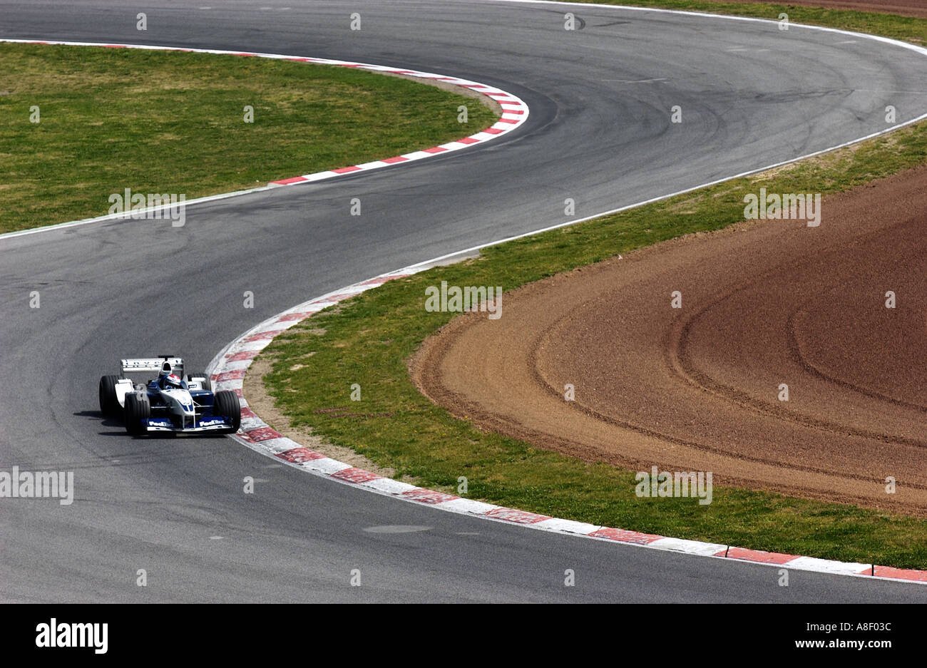 Williams BMW Formula 1 racing car on a track with curves Stock Photo ...