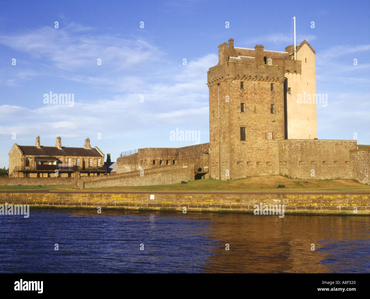 dh Broughty Ferry castle BROUGHTY FERRY ANGUS Castle barracks harbour Whaling museum battery scotland dundee Stock Photo