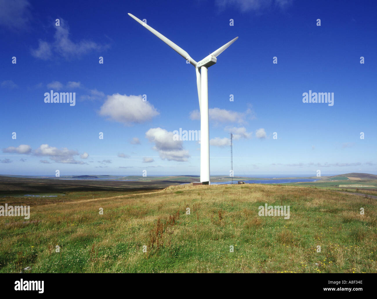dh Wind Turbine ELECTRICITY UK Nordex Wind Burgar Hill Evie Orkney