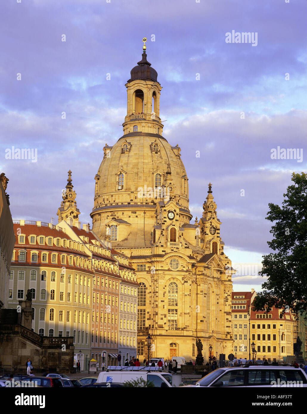 geography / travel, Germany, Saxony, Dresden, churches, Frauenkirche, built: 1726 - 1743, architect: George Bähr, reconstruction: 1994 - 2005, exterior view, Additional-Rights-Clearance-Info-Not-Available Stock Photo