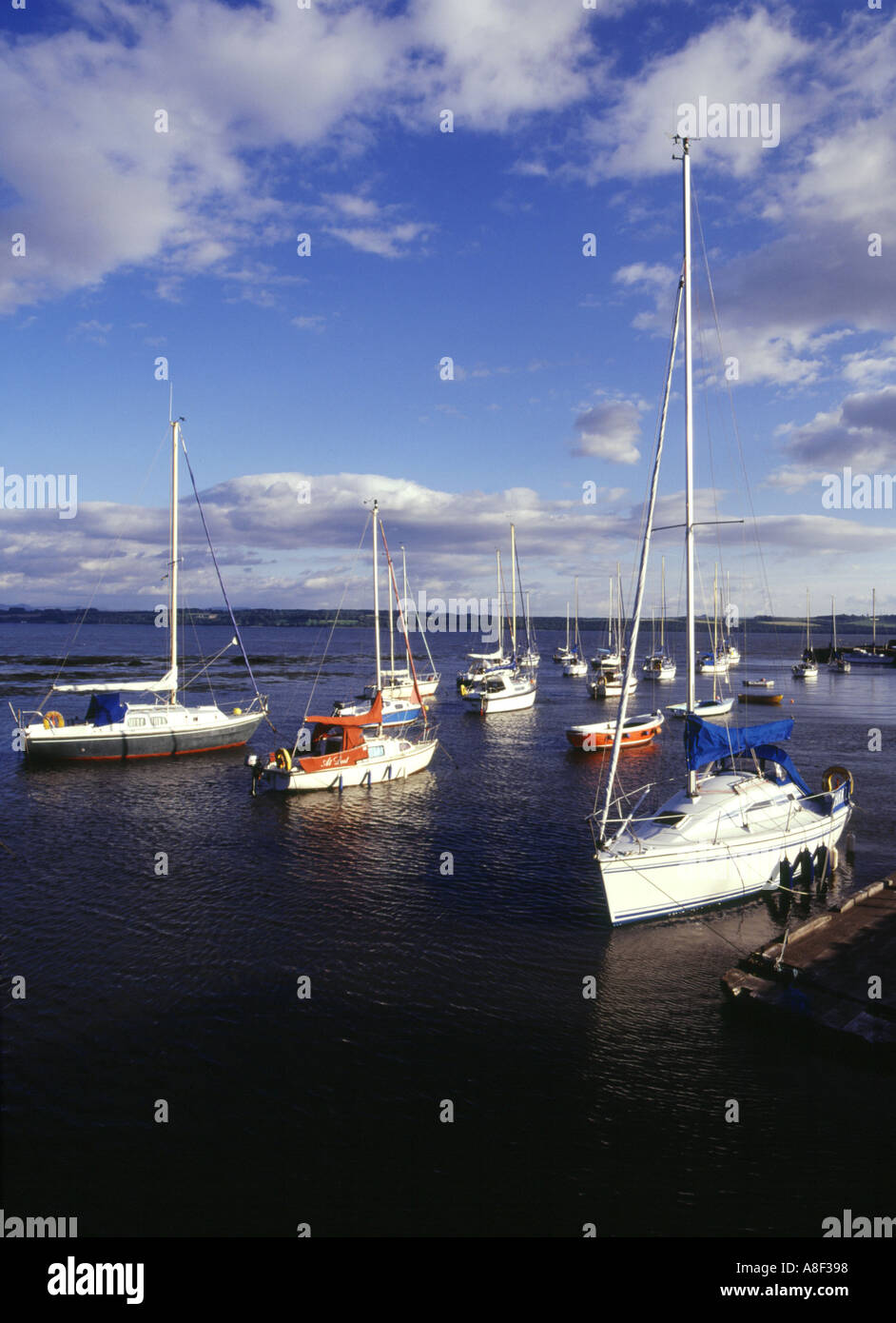 dh LIMEKILNS FIFE Yachts Capernaum Pier Marina River Forth harbour