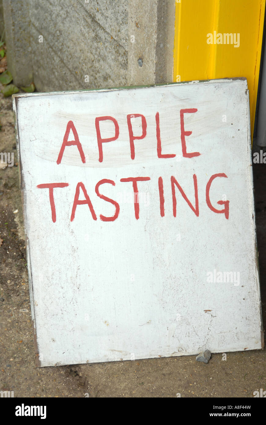 A notice board for visitors at an Open Day for visitors taking part in