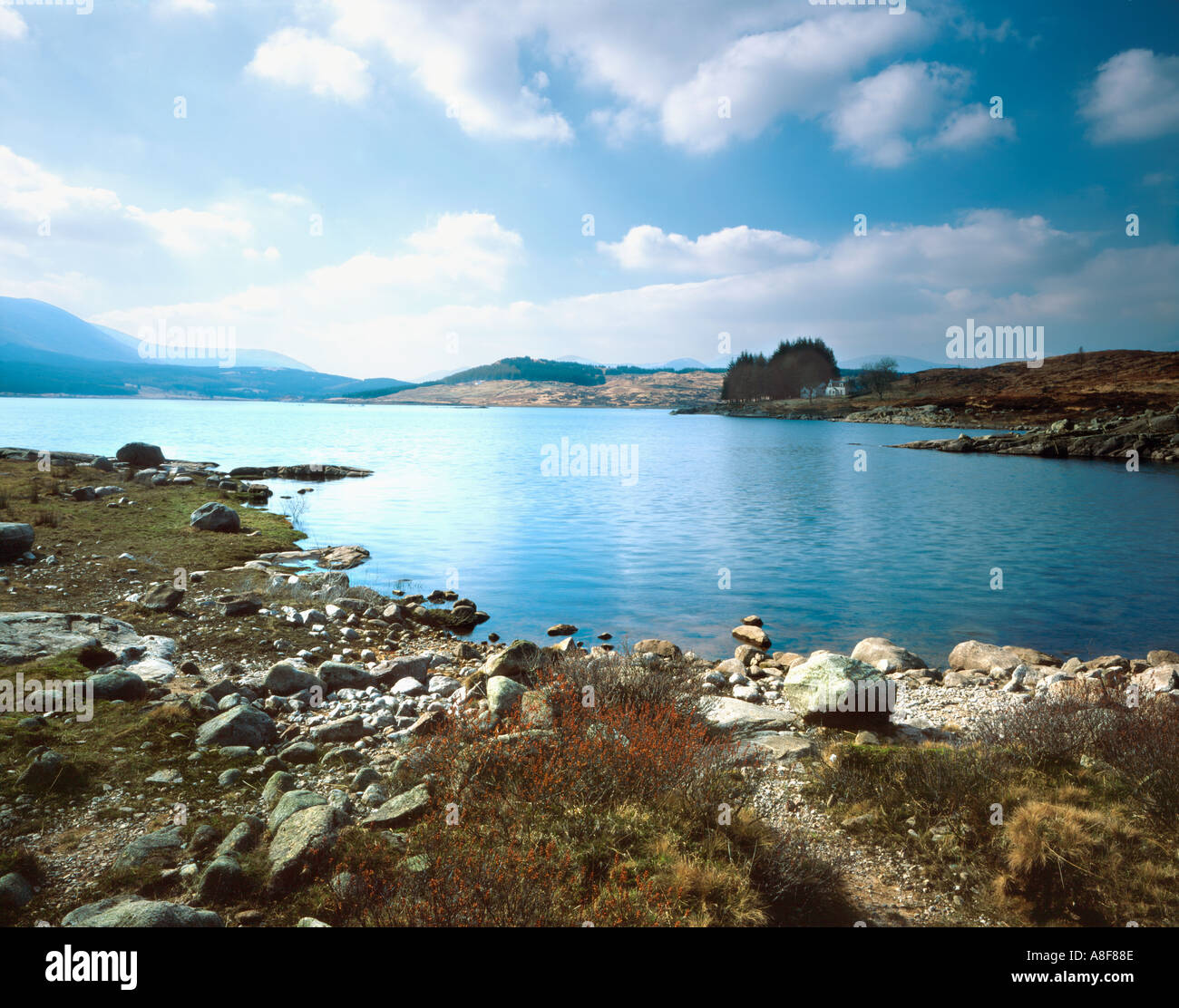 Loch Doon towards CraigMalloch Galloway Forest Park SW Scotland UK Stock Photo