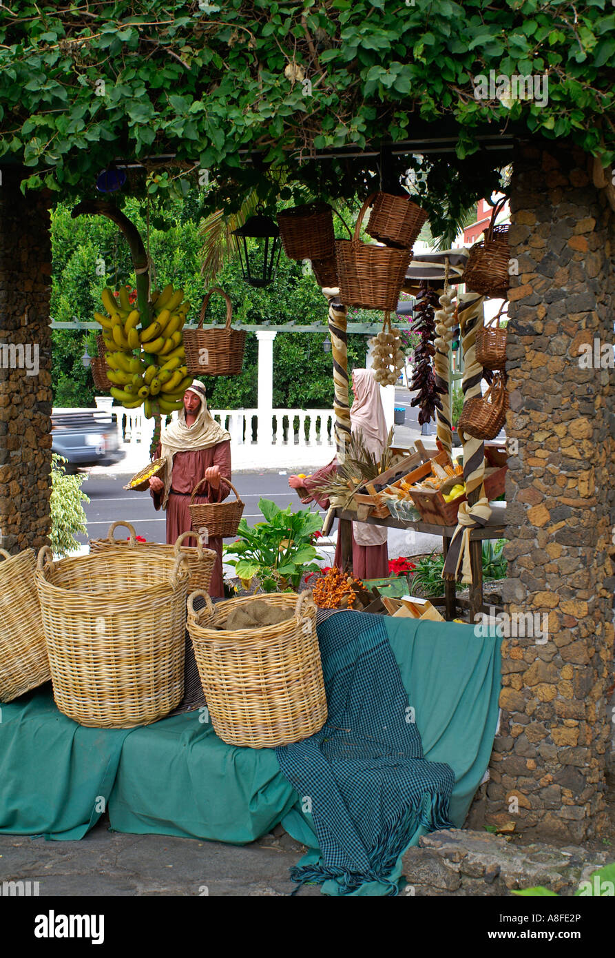 El Paso open air exibition Ausstellung Früchte Körbe Stock Photo Alamy