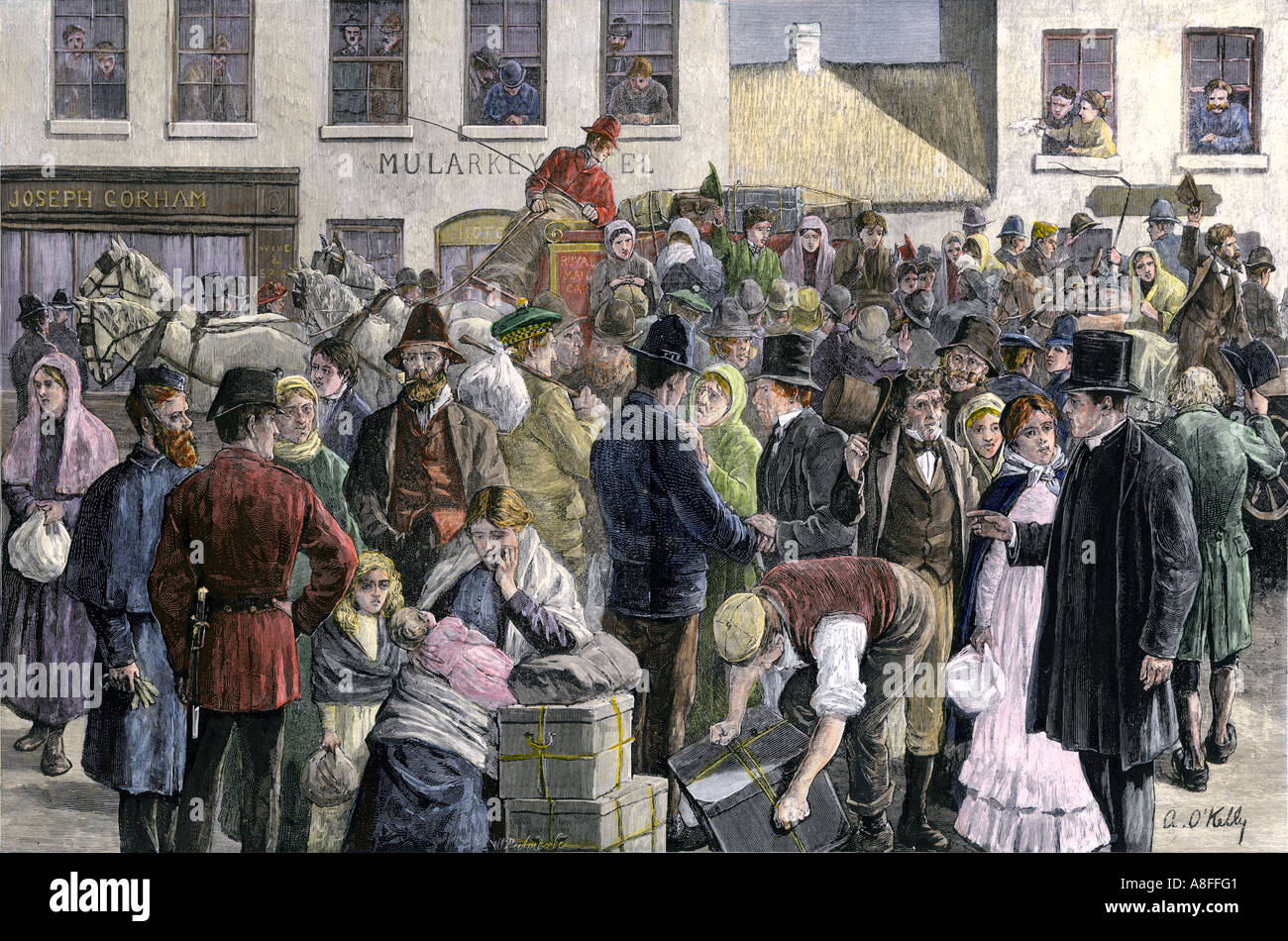 Irish immigration 1800s hires stock photography and images Alamy