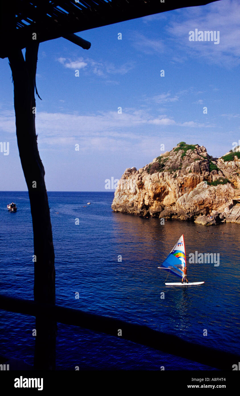 Deia cove,  Majorca, Balearic Islands. Spain Stock Photo
