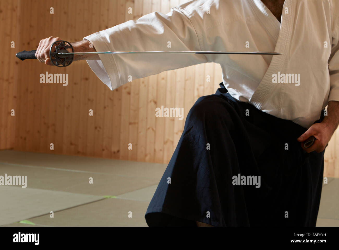 Martial art of Aikido Stock Photo Alamy