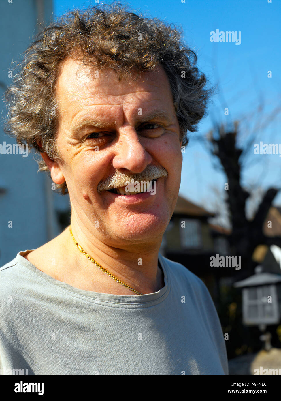 Man Smiling Stock Photo