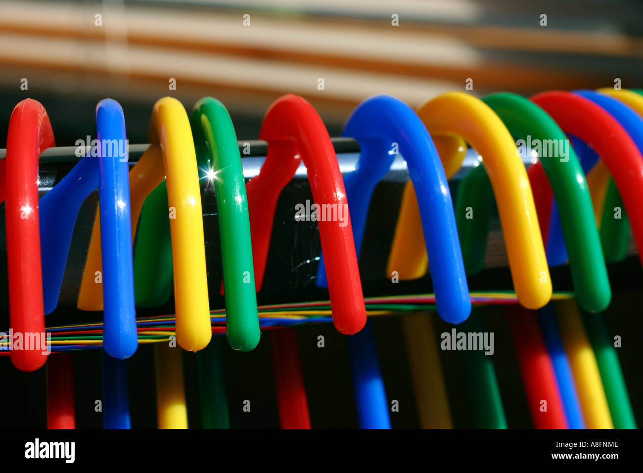 coloured clothes hangers