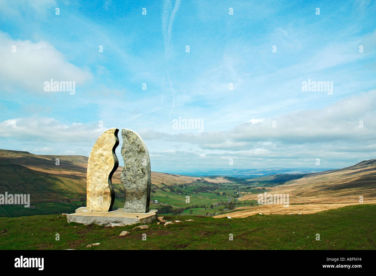 Water Cut, by Mary Bourne, one of the Eden Benchmarks sculptures, Upper
