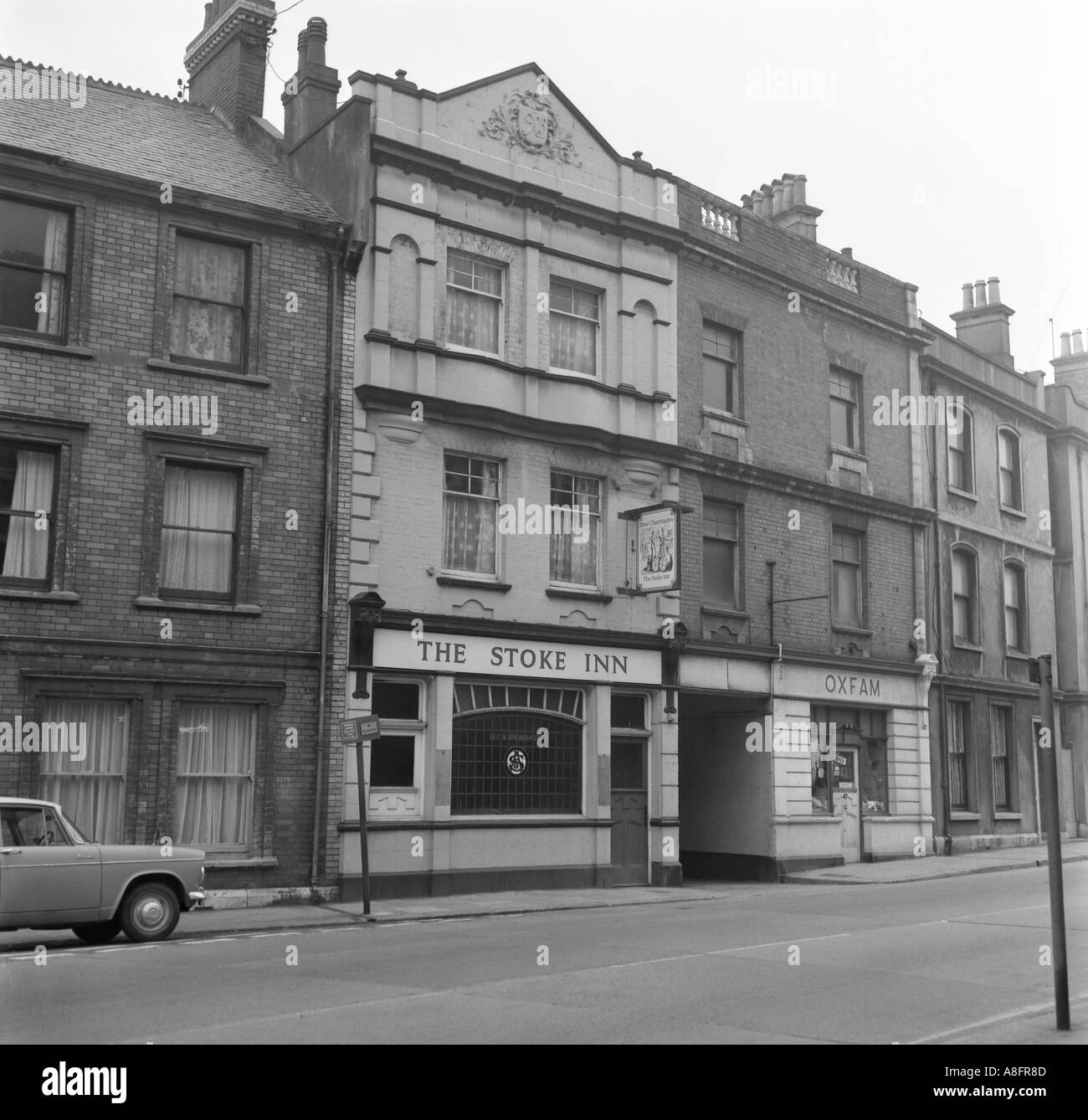 stoke inn public house devonport plymouth devon 1973 in 6x6 number 0053 Stock Photo