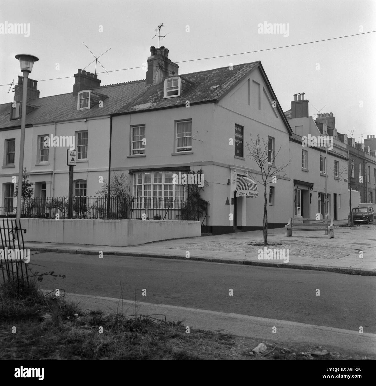 lounge public house devonport plymouth devon 1974 in 6x6 number 0051 Stock Photo