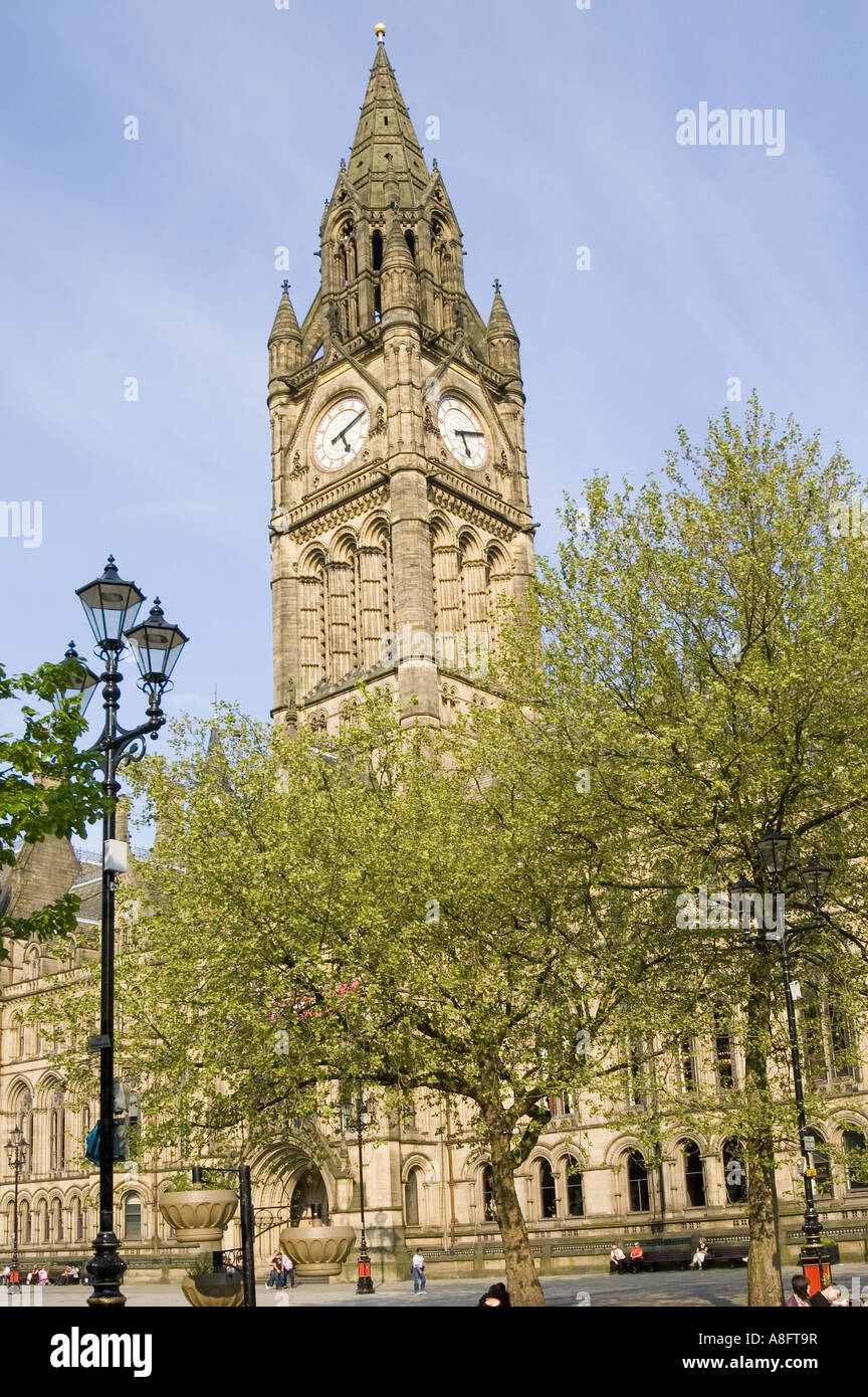 Manchester Town Hall Albert Square Greater Manchester England Stock Photo