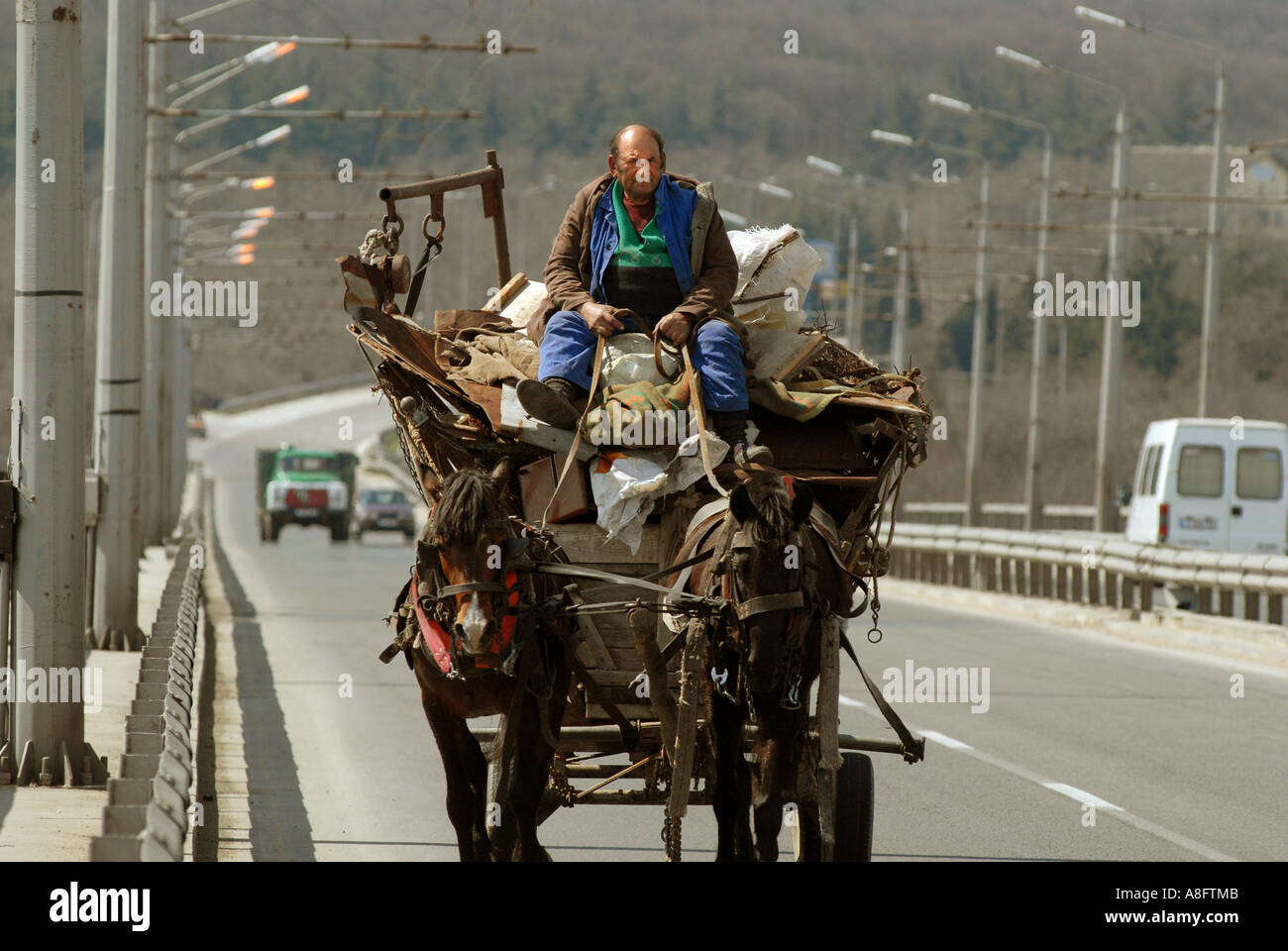 horse cart Stock Photo