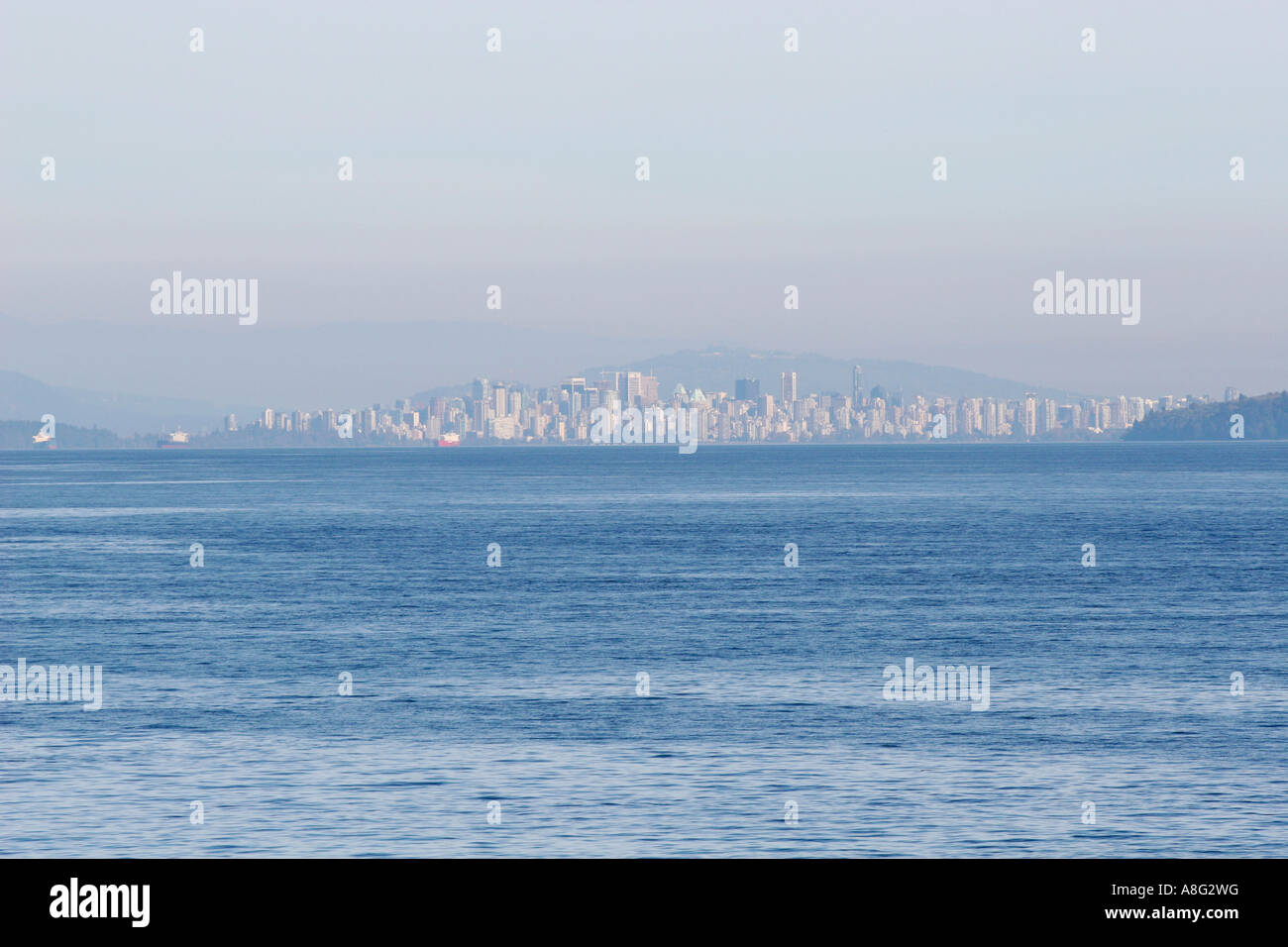 25 September 2006 Vancouver seen from ferry between Departure Bay