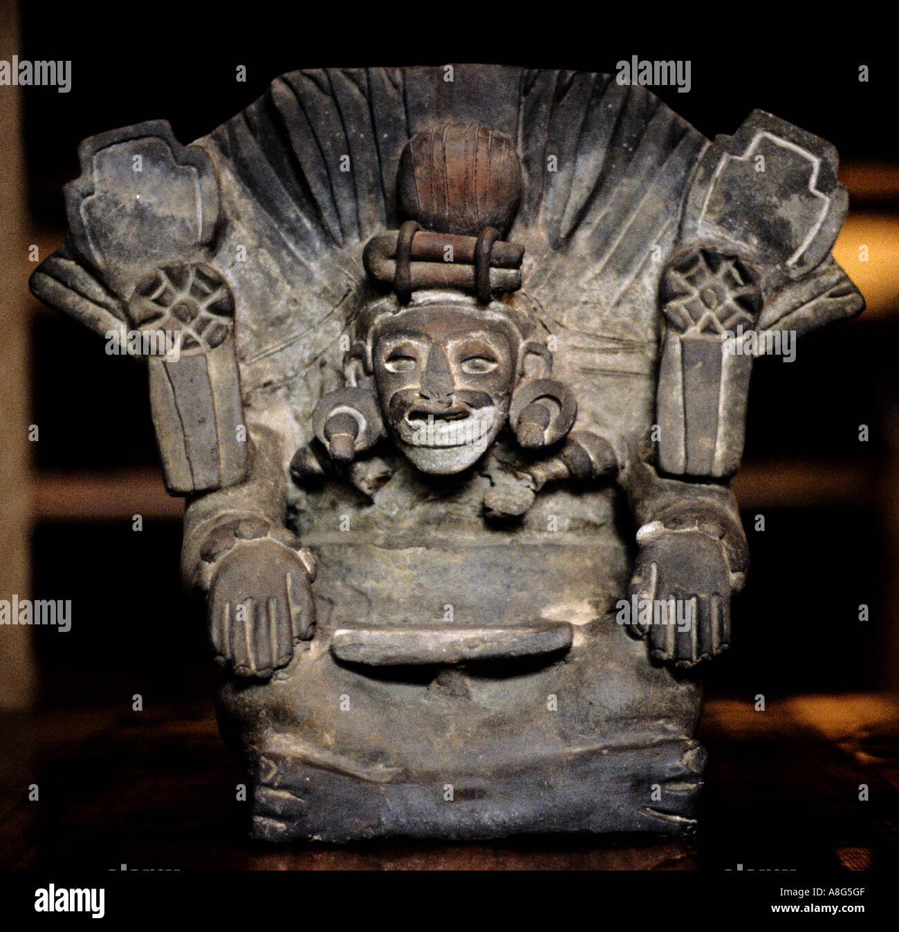 Aztec National Anthropology Museum Mexico City Stock Photo