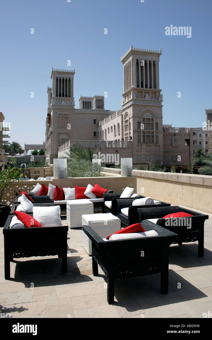 Madinat Al Quasr, rooftop and traditional wind towers, Jumeirah, Dubai