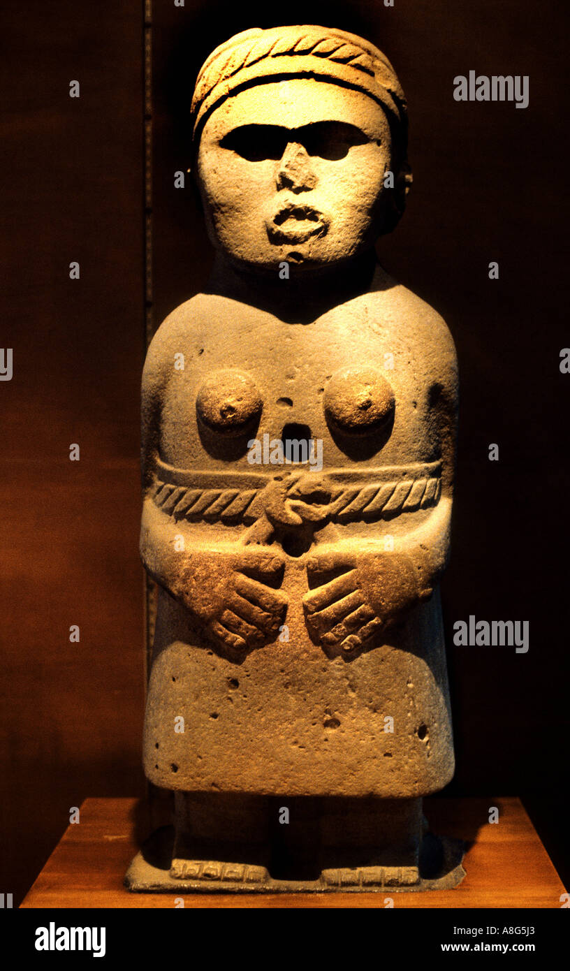 Goddess of Huaxteca  National Anthropological Museum Mexico City Stock Photo