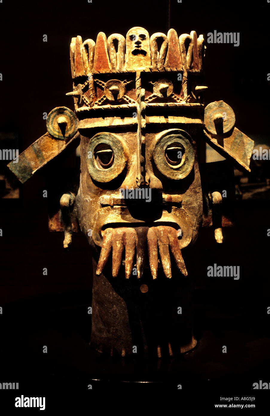 Pueblan God of Water  Museum  Chapultepec Mexico Stock Photo