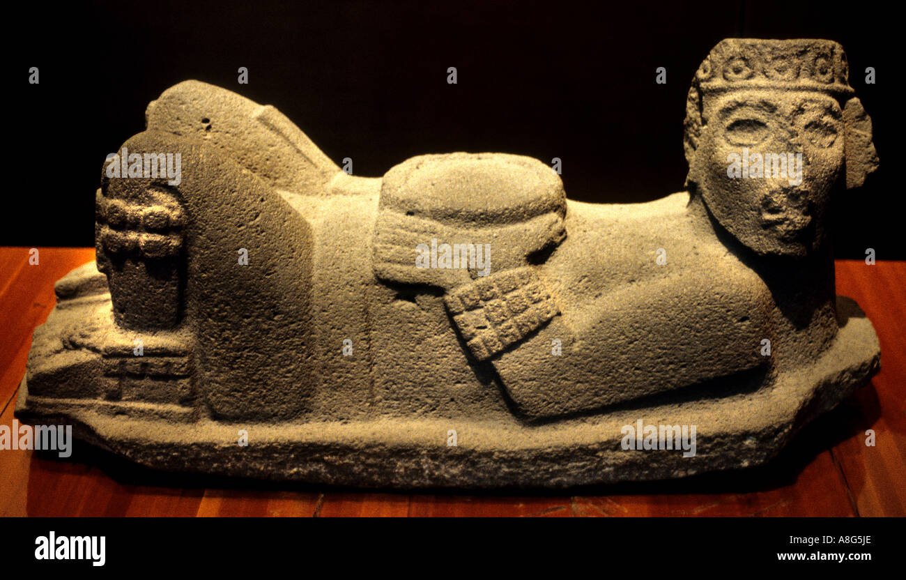 Antropological museum Tula City Toltec Chacmool Stock Photo