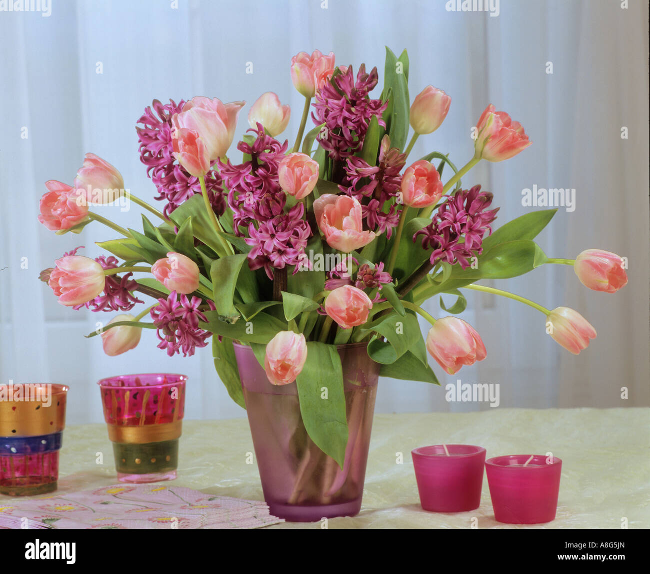 Bouquet With Tulips And Hyacinths Stock Photo Alamy bouquet-with-tulips-and-hyacinths-stock-photo-alamy