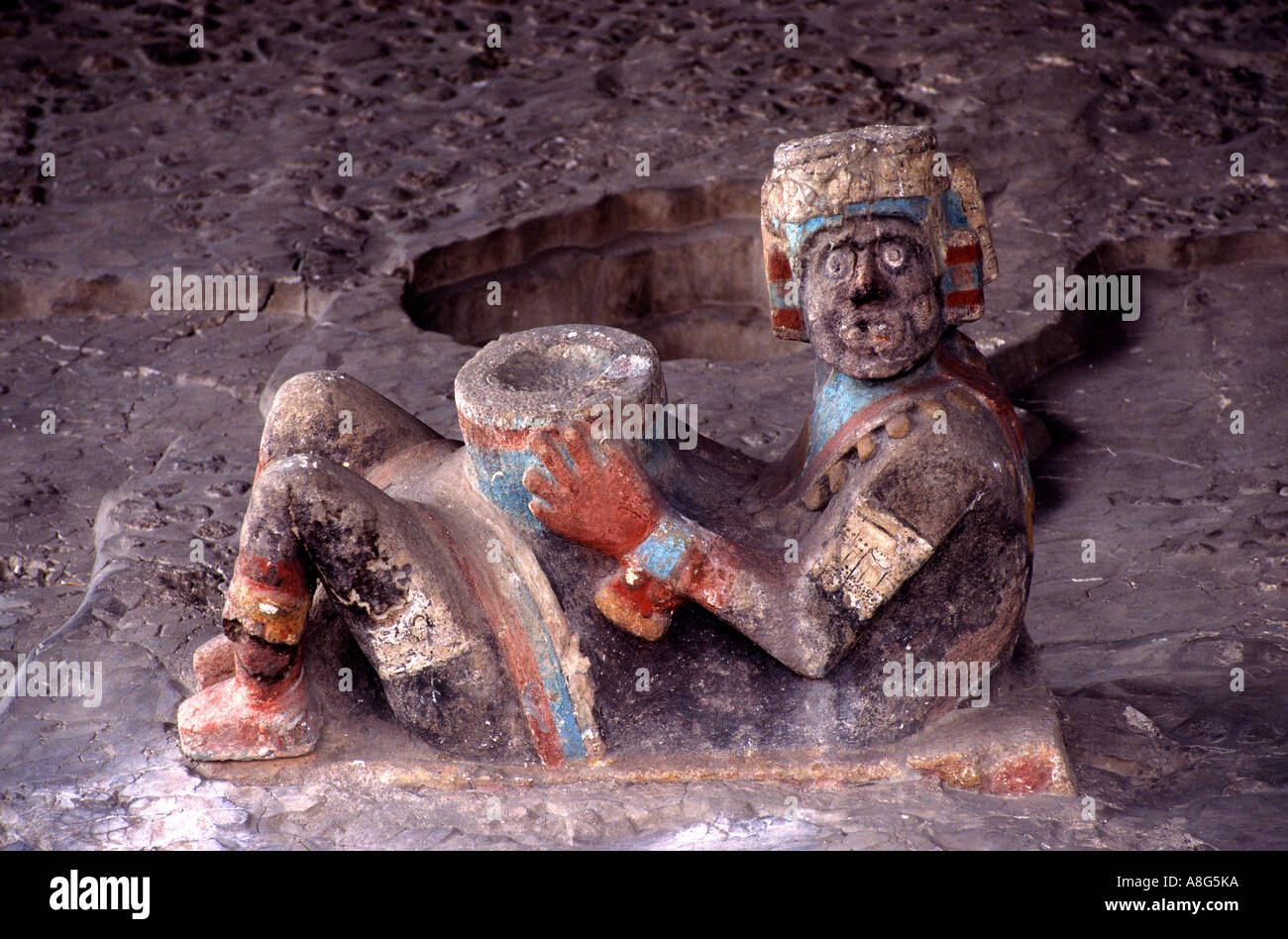 Aztec National Anthropology Museum Mexico City Stock Photo