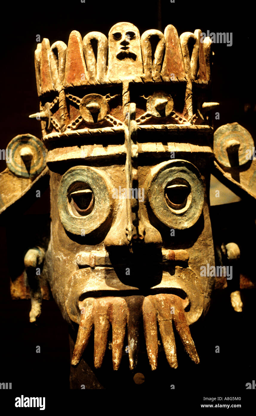 Pueblan God of Water in the National Anthropology Museum  Chapultepec Mexico City Stock Photo