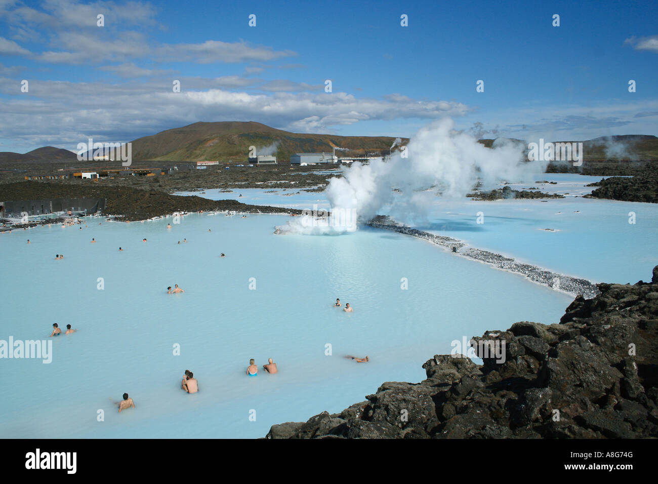 Blue lagoon iceland woman hi-res stock photography and images - Alamy