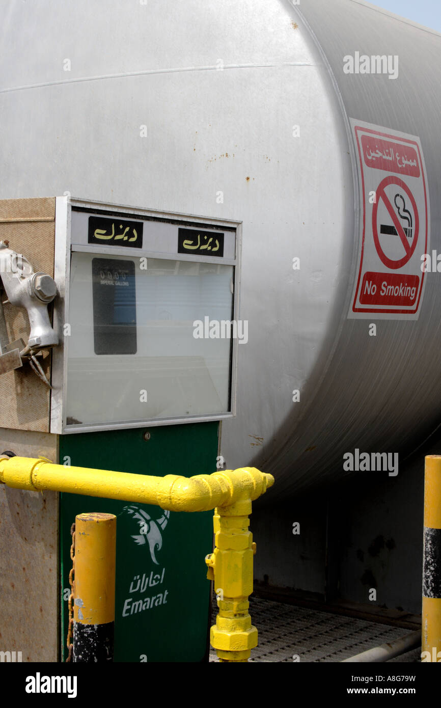 gas station at port of Dubai, United Arab Emirates. Photo by Willy