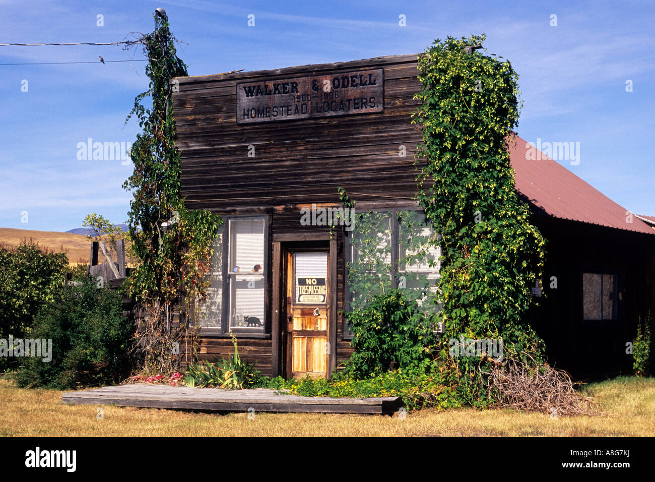 Old wooden building at ghost town, Molson, Washington, USA Stock Photo Alamy