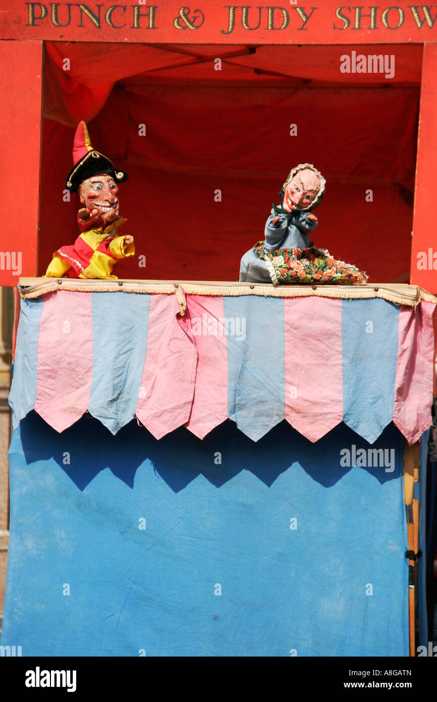 Punch Judy show at the Morpeth Northumbrian Gathering 14 April 2007
